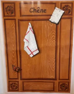 décor en trompe-l'œil réalisé en peinture