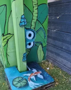 peinture décor mural en trompe-l'œil